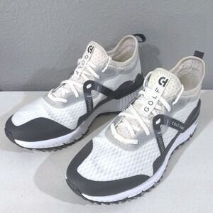 Cole Haan Zerogrand Golf Shoes Mens Sz 10 White Black Spikeless C34005 Grand 360